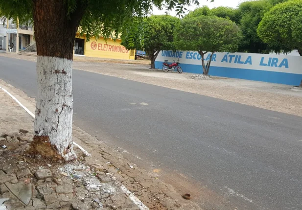 Local onde aconteceu a colisão