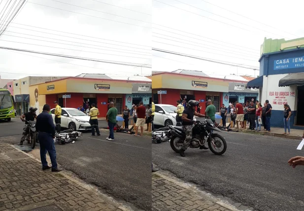 O acidente ocorreu na Rua Rui Barbosa