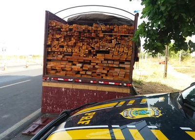 Carga apreendida na BR 316