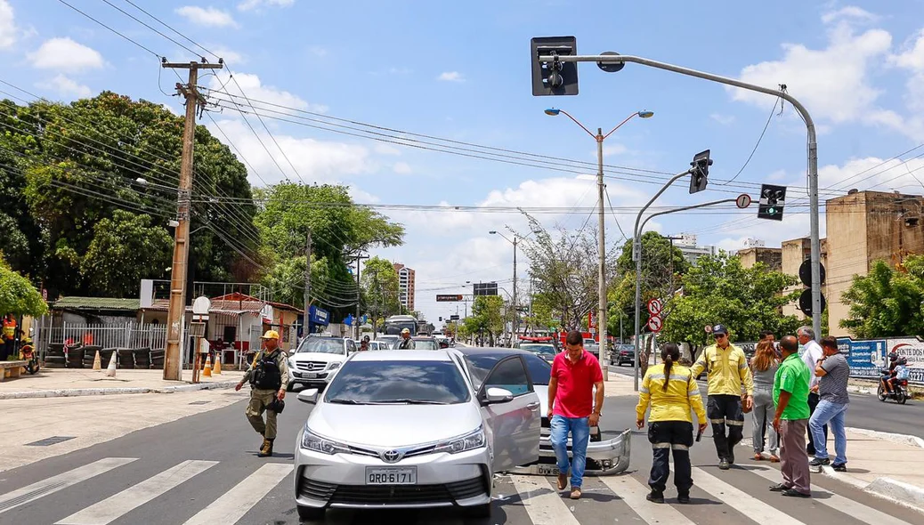 O acidente aconteceu na avenida Presidente kennedy