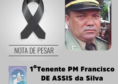 Nota de pesar pelo falecimento do tenente De Assis