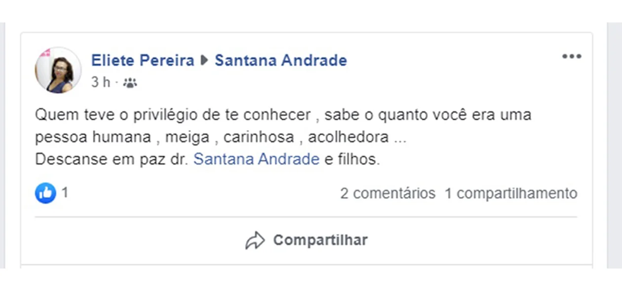 Amiga lamenta morte de mãe e filhos