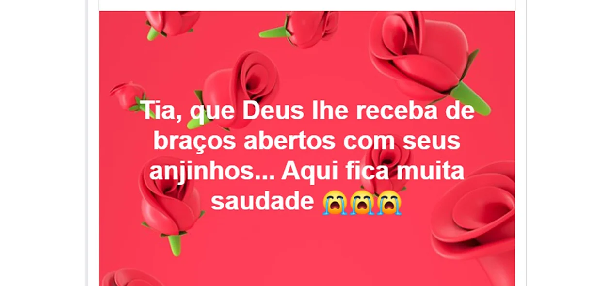 Sobrinha de Santana Andrade lamenta morte