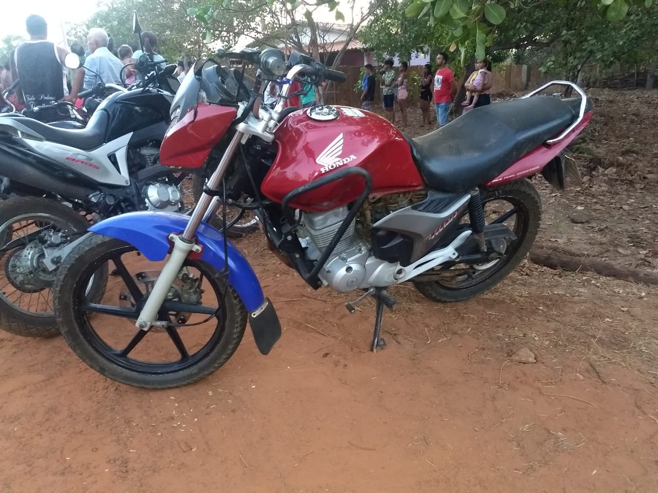 Motocicleta do jovem Lucas Costa