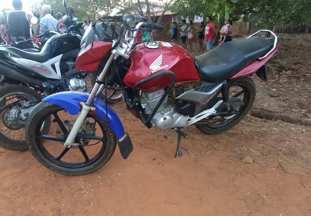 Motocicleta do jovem Lucas Costa