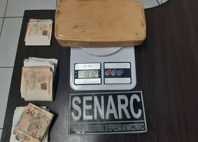 Material apreendido pelos policiais da DENARC em conjunto com a DH