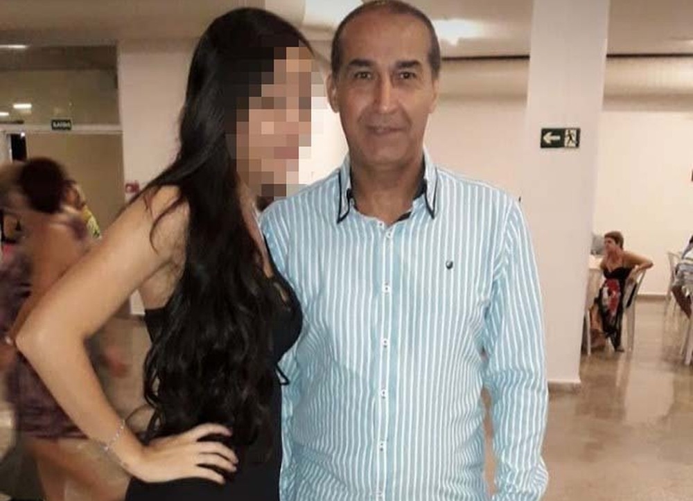 Edson Claro e a filha