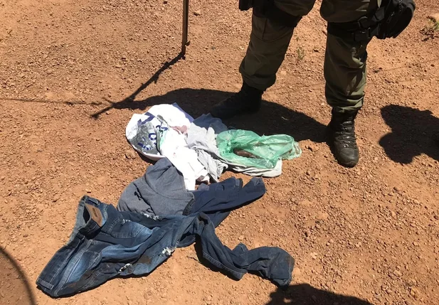 Roupas da vítima