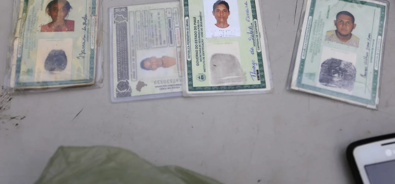 Identificação dos acusados