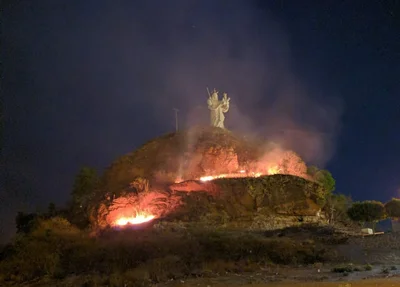 Incêndio no Morro do Leme
