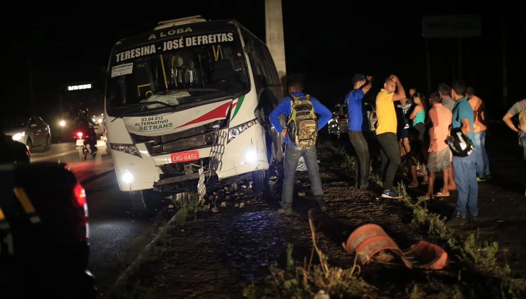 Passageiros não se feriram