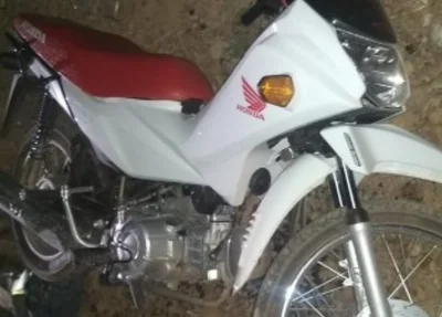 Uma das motocicletas recuperadas no bairro Gurupá