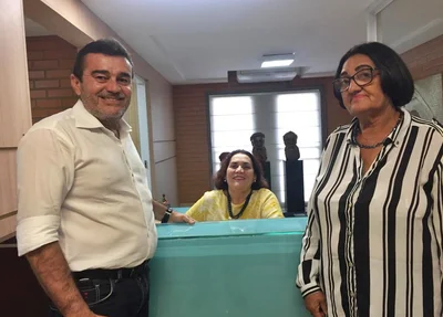 Beth Cuscuz na sede do MDB