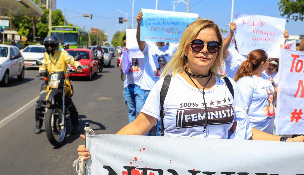 Manifestação na Avenida Frei Serafim