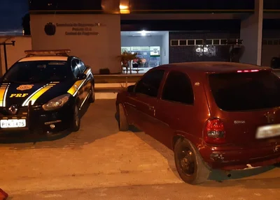 Veículo Corsa roubado foi recuperado
