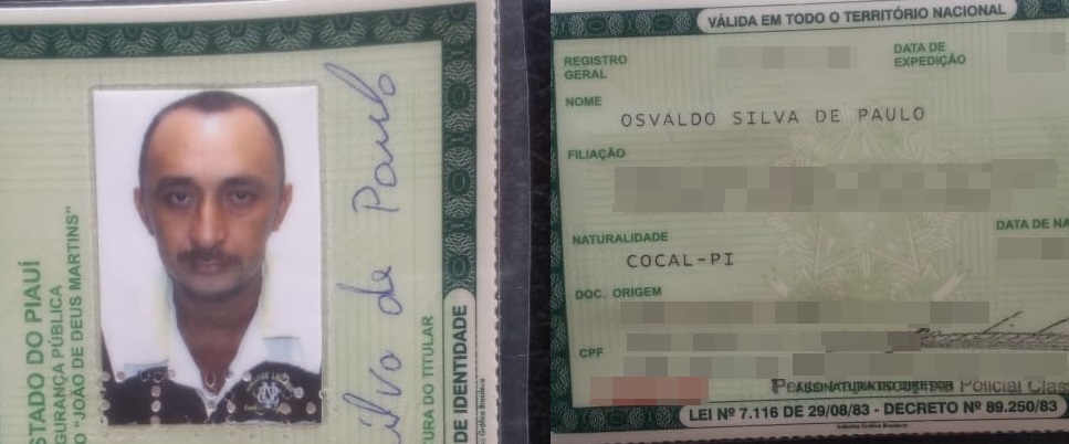 Identificação do suspeito do crime