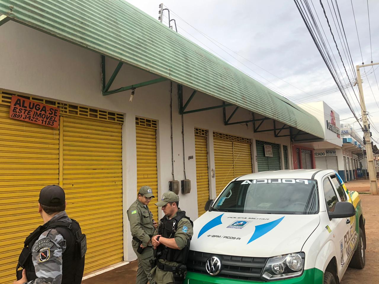 Local onde o suspeito foi preso