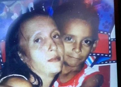 Mãe e filho que foram mortos