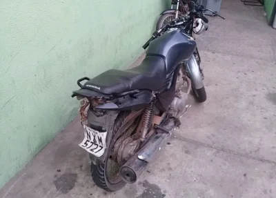 Moto utilizada nos assaltos