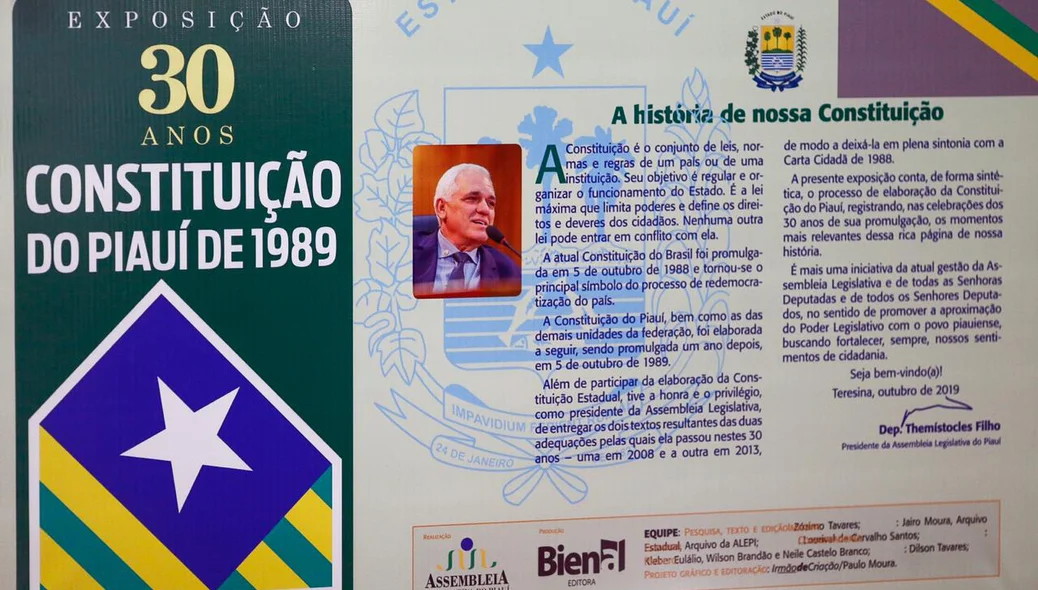 Exposição 30 anos da Constituição Estadual de 1989 