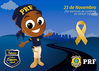 Campanha de doação para crianças em tratamento de câncer. 