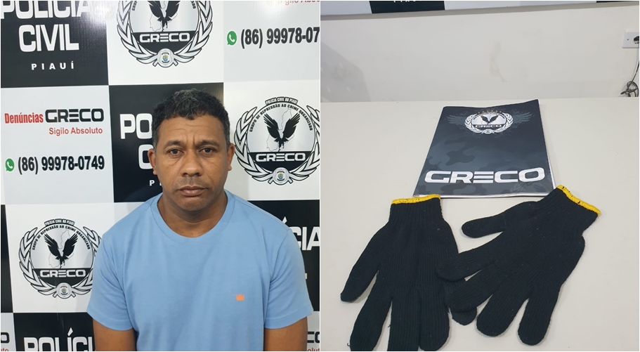 Dirceu Pereira da Silva foi preso pelo GRECO na zona norte de Teresina