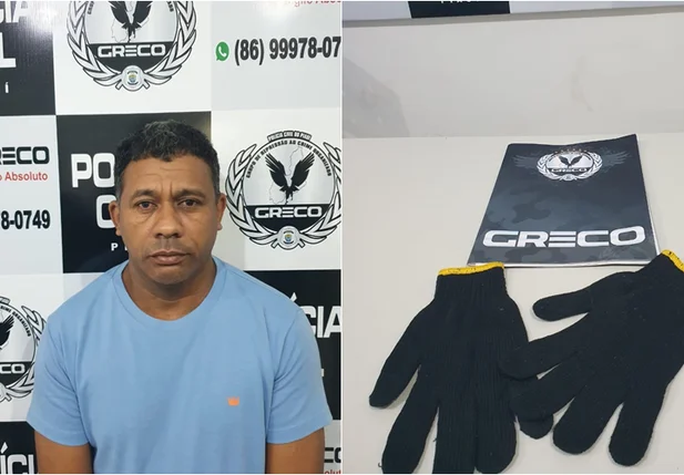 Dirceu Pereira da Silva foi preso pelo GRECO na zona norte de Teresina