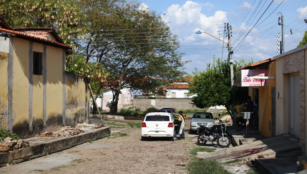 Rua que aconteceu o homicídio 