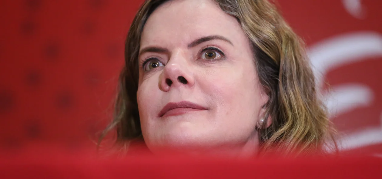 Gleisi Hoffmann no Congresso do PT