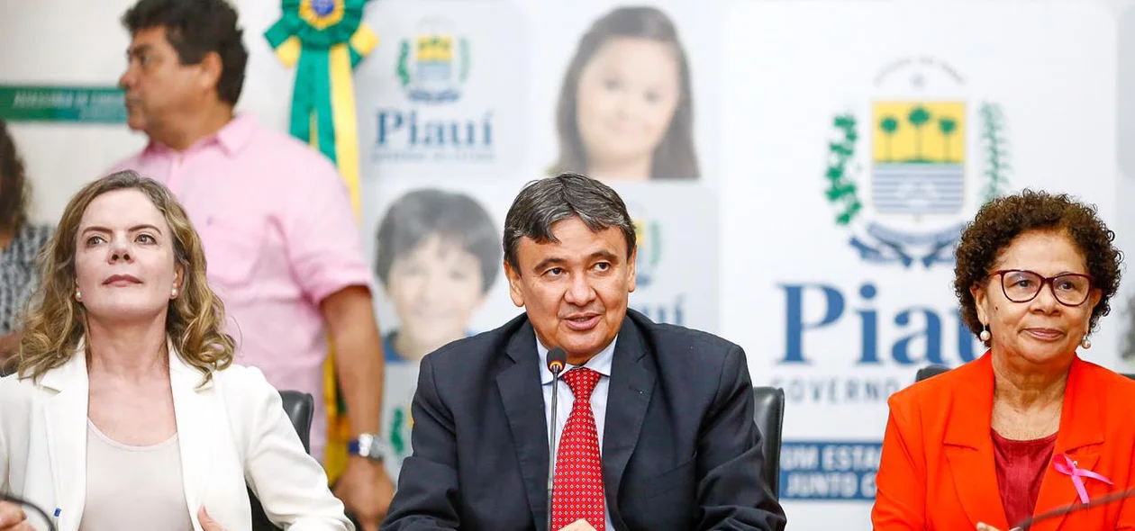 Gleisi Hoffmann, Wellington Dias e Regina Sousa