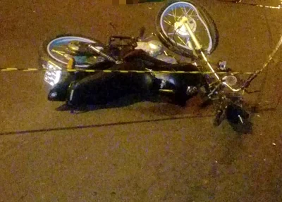 Motocicleta da vítima