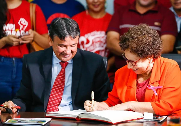 Wellington Dias e Regina Sousa 