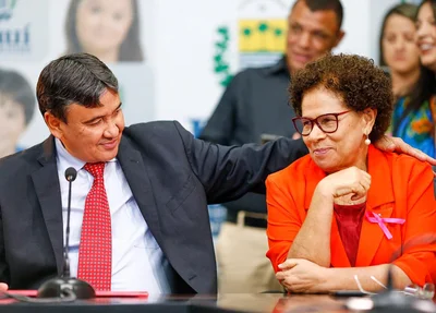 Wellington Dias e Regina Sousa