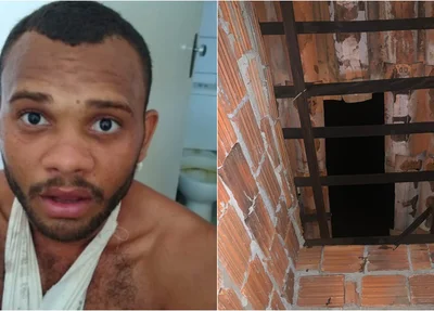 Acusado (à esquerda) entrou pelo teto da casa