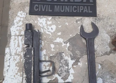 Objetos encontrados com o suspeito