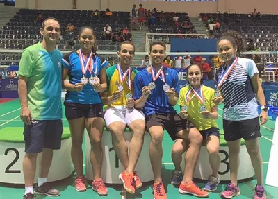 Seleção Brasileira de Badminton no Aberto de Santo Domingo 