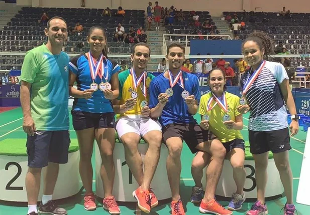 Seleção Brasileira de Badminton no Aberto de Santo Domingo 
