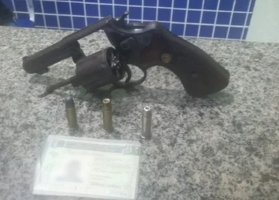 Arma apreendida com empresário em Parnaíba