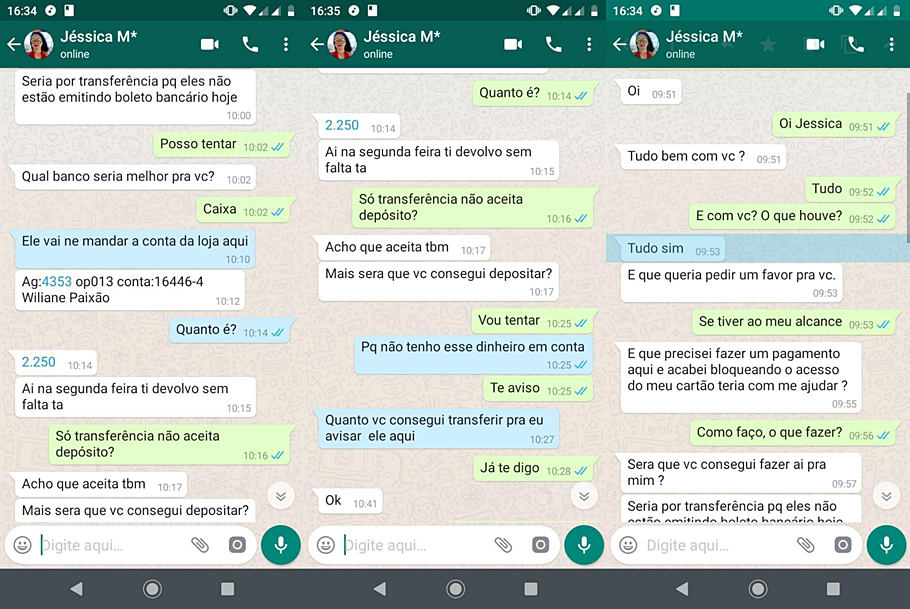 Conversas recentes