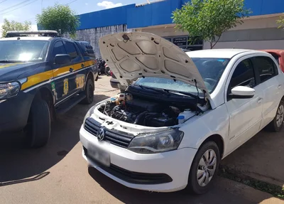 Veículo apreendido pela PRF na BR 316