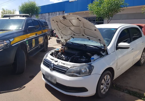 Veículo apreendido pela PRF na BR 316