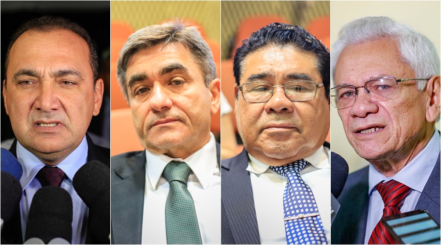 Desembargadores Erivan Lopes, Ricardo Gentil, José James e Paes Landim