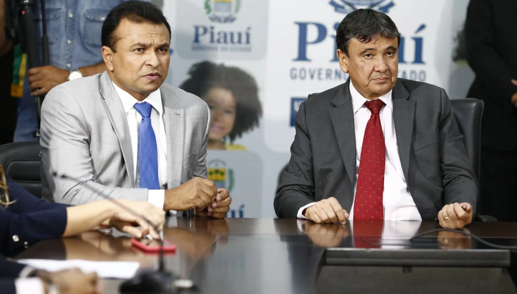 Governador Wellington Dias e secretário Fábio Abreu