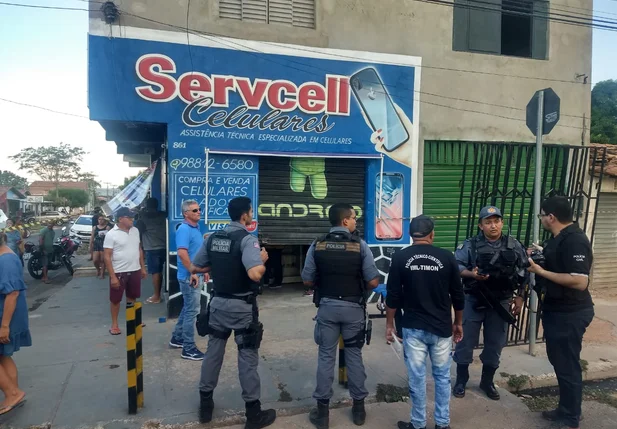PM isolou a área do crime