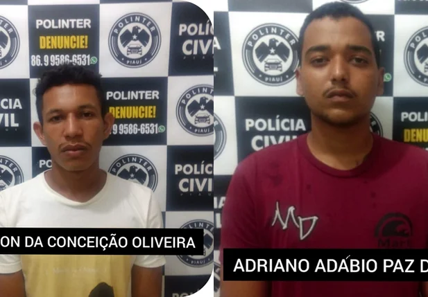 Presos na zona leste de Teresina