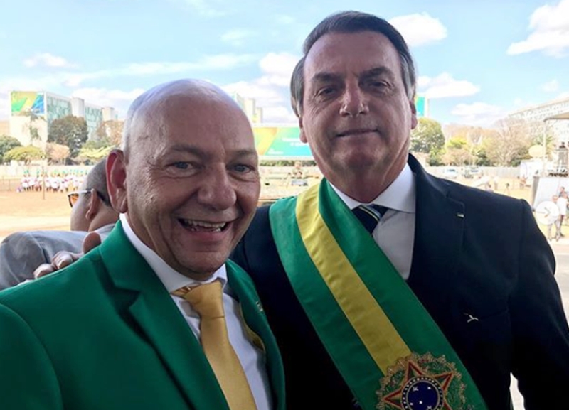 Luciano Hang e Jair Bolsonaro