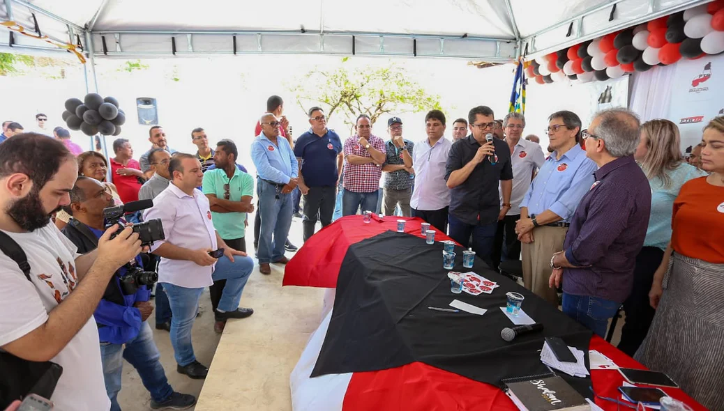 Evento de inauguração da nova sede do PTB em Teresina