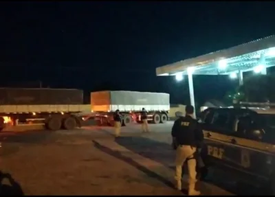 Dez caminhões foram autuados