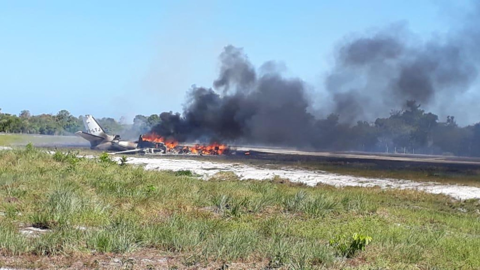 Aeronave que caiu no resort Barra Grande na Bahia