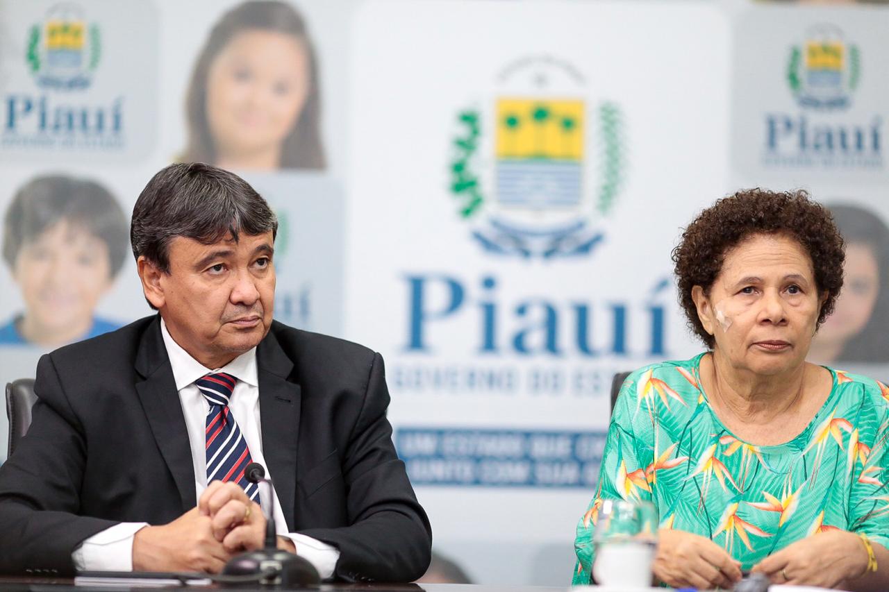 Governador Wellington Dias e Vice-governadora  Regina Sousa 